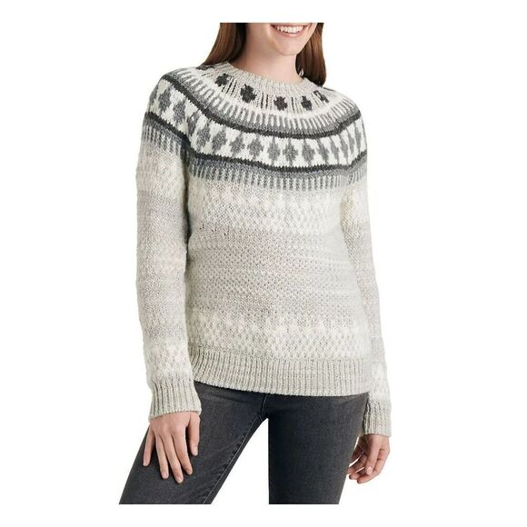 Lucky Brand Geo Pattern Chunky Knit Sweater - Women’s M - Picture 1 of 7